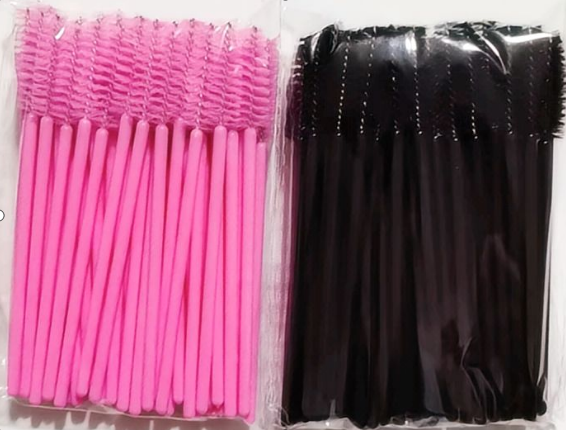 Eyelash Extension Wholesale - 100 個まつげエクステンションメイクアップ用使い捨てまつげブラシスプーリーマイクロラッシュマスカラワンドコーム卸売