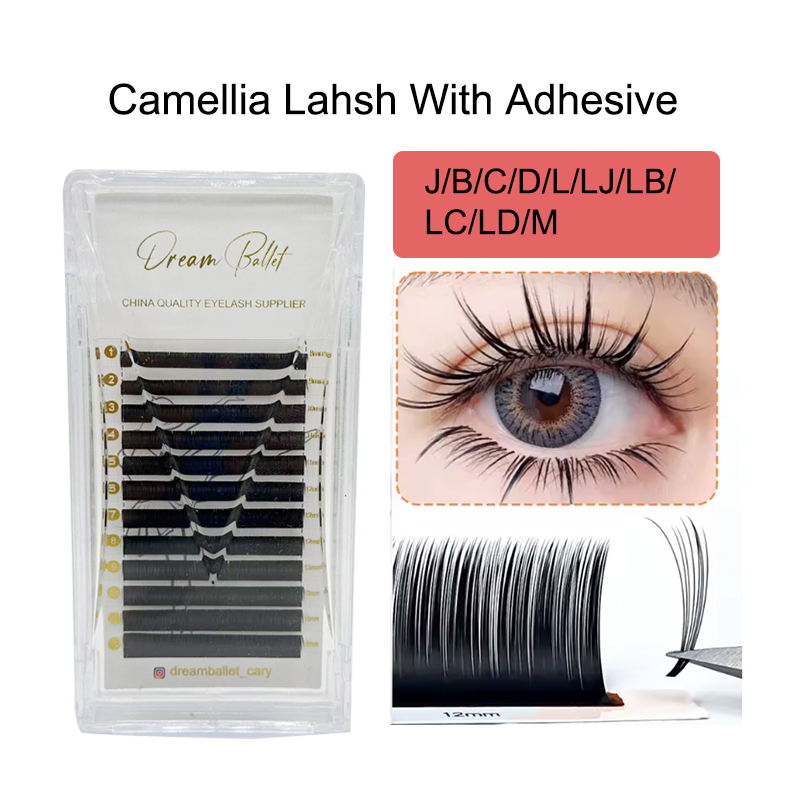 Eyelash Extension Russian - ドリームバレエ カメリア ラッシュ ウィズ アドヘシブ LC