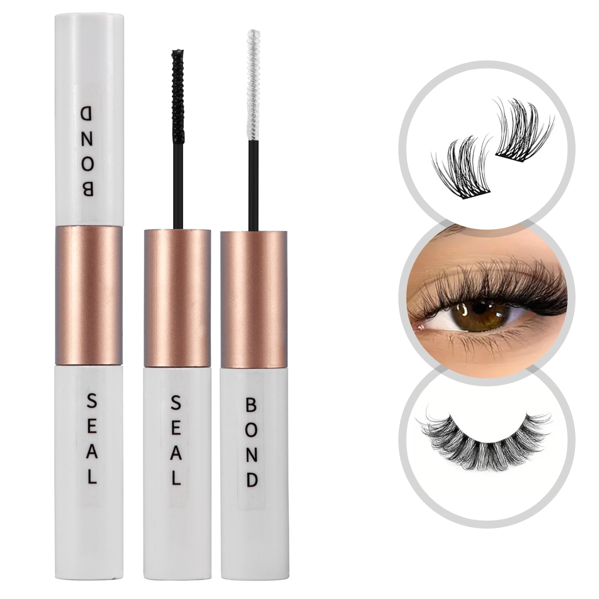 Eyelash Extension Glue For Sensitive Eyes - つけまつげグルー ウォータープルーフ 持続性 無美白 マイルド 低刺激性