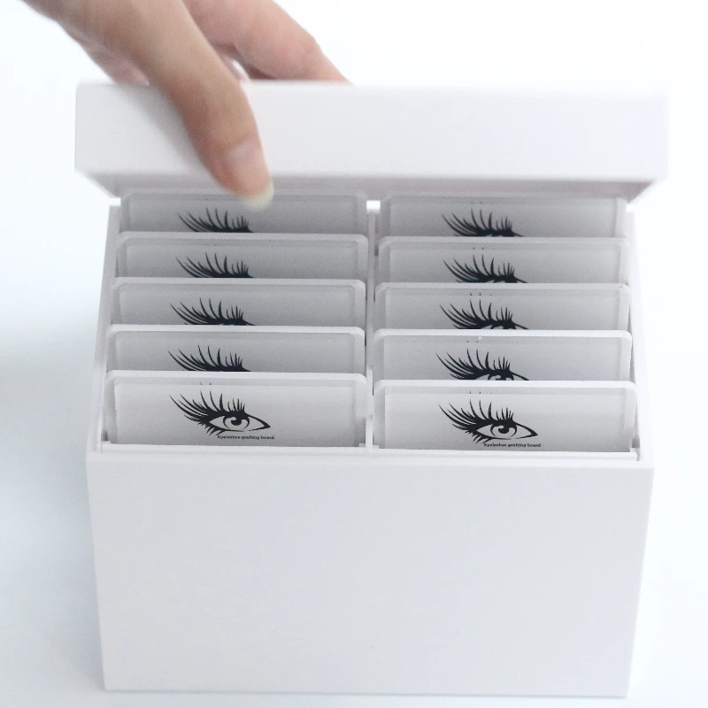 Eyelash Extension Wholesale - ビューティーサロン 10層アクリル製まつげエクステ収納ボックス ラッシュタイルパレットボックス まつげボックス包装 卸売まつげ用品