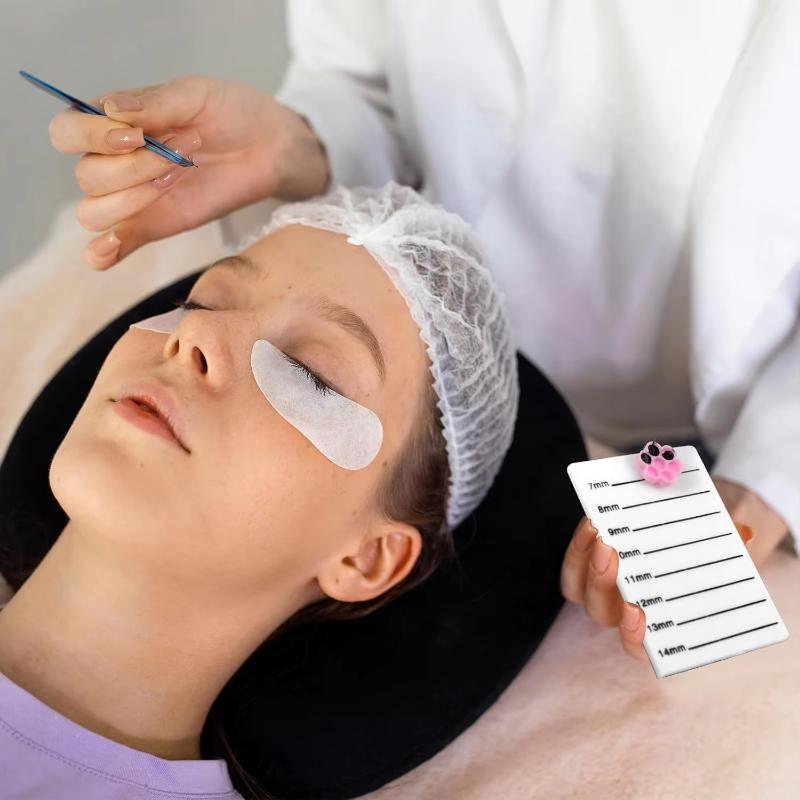Eyelash Extension Process - まつげエクステンション用フラワーシェイプグルーカップ 120個入り 自己粘着性裏地付き 滑らかなまつげ移植プロセスのためのノンスティック加工