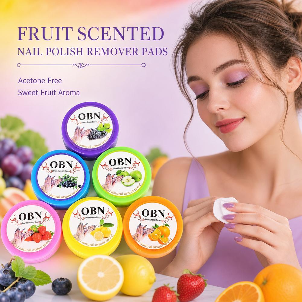 Eyelash Extension Removal - フラワーフレーバーネイルアートポリッシュリムーバーパッド、吸収性まつげエクステグルークリーニングワイプ（自然乾燥水用）