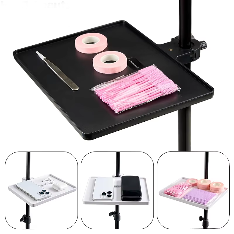 Eyelash Extension Salon - 1 個プロフェッショナルまつげエクステンションツールトレイ調節可能なスタンドサロンオーガナイザーピンセット接着剤綿棒ネイルアート用品