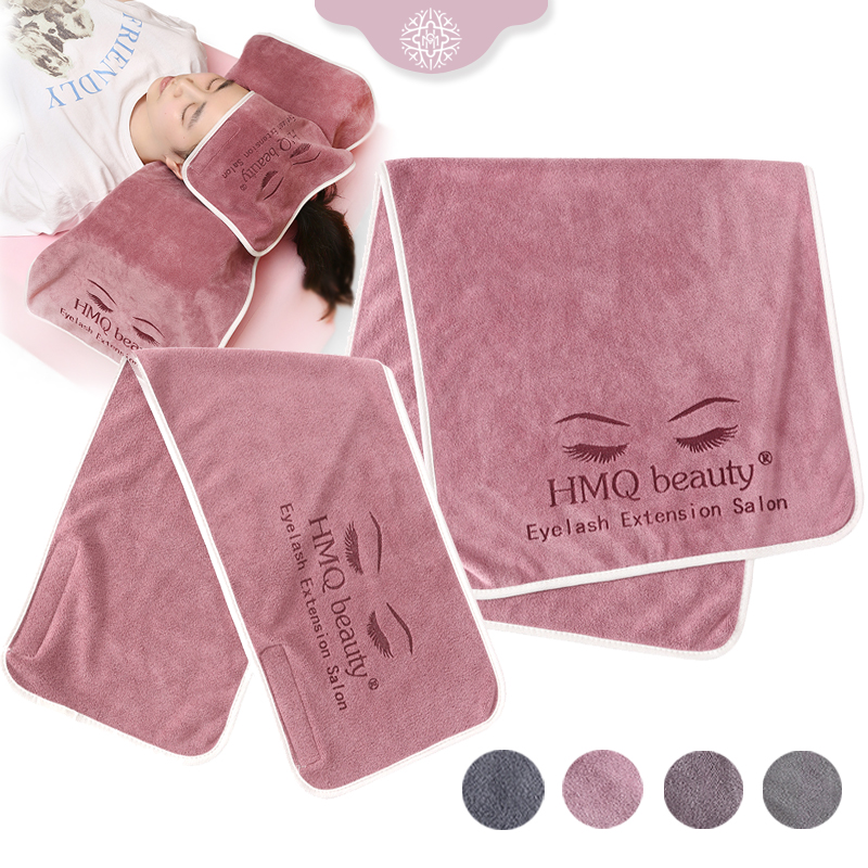 Eyelash Extension London - 再利用可能なまつげエクステンションサロントオルグラフトまつげ用ソフトターバンヘアキャップスパ枕タオルラッシュアクセサリーメイクアップツール