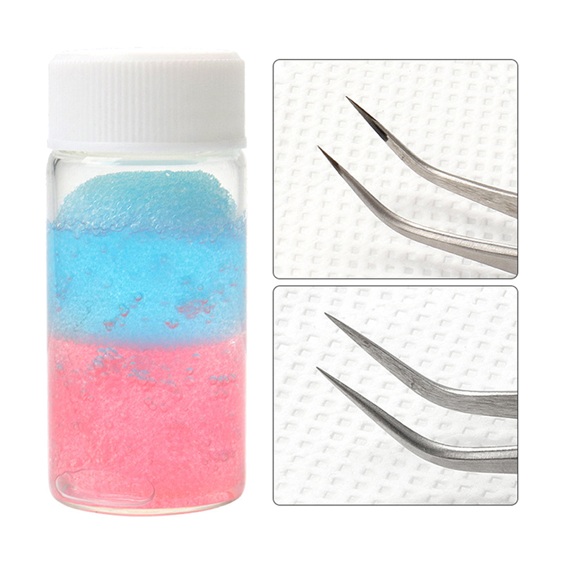 Eyelash Extension Removal - まつげグルーリムーバー,液体ピンセットクリーナー,まつげエクステ用品,クリーニングスポンジ,ピンセットクリーナー