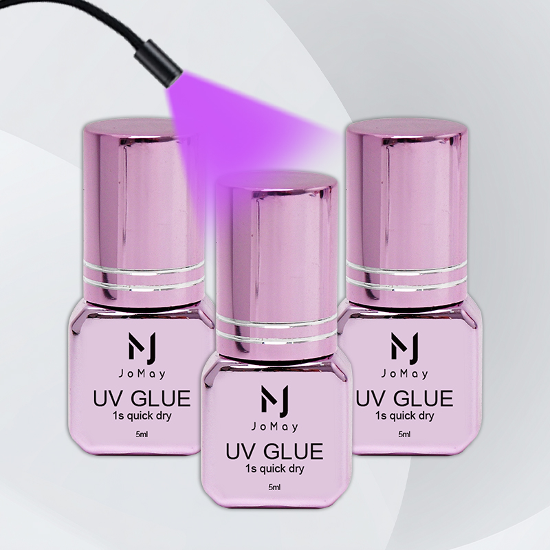 Eyelash Extension Glue For Sensitive Eyes - JOMAY 3 ボトル速乾性 UV まつげエクステンション接着剤スーパー接着剤個別まつげエクステンション用接着剤 5ML