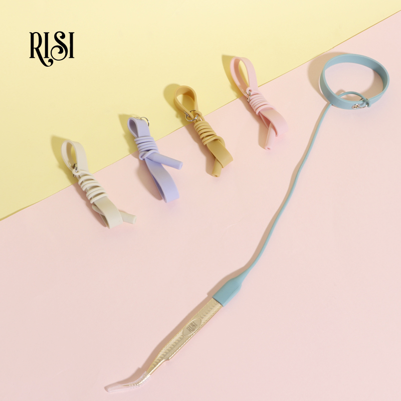 Eyelash Extension London - Risi-まつげピンセット,まつげエクステ用のシリコンつけまつげピンセット