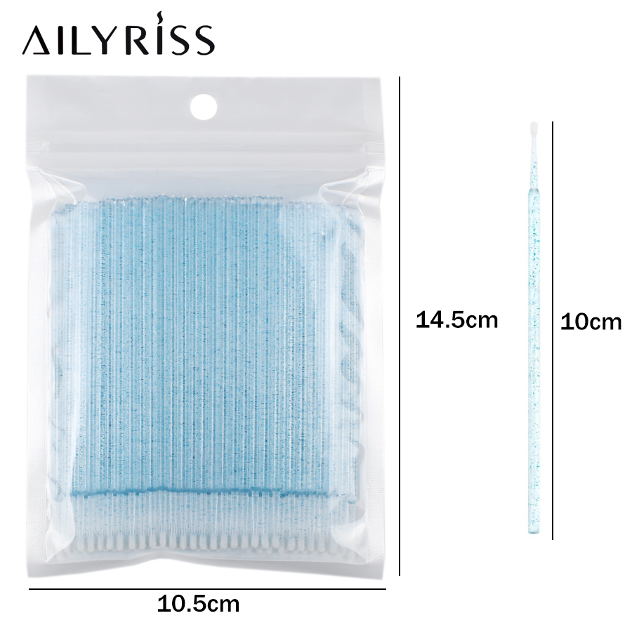 使い捨てまつげブラシ綿棒 100 個マイクロブラシまつげエク - Eyelash Extension Removal のレビューと価格