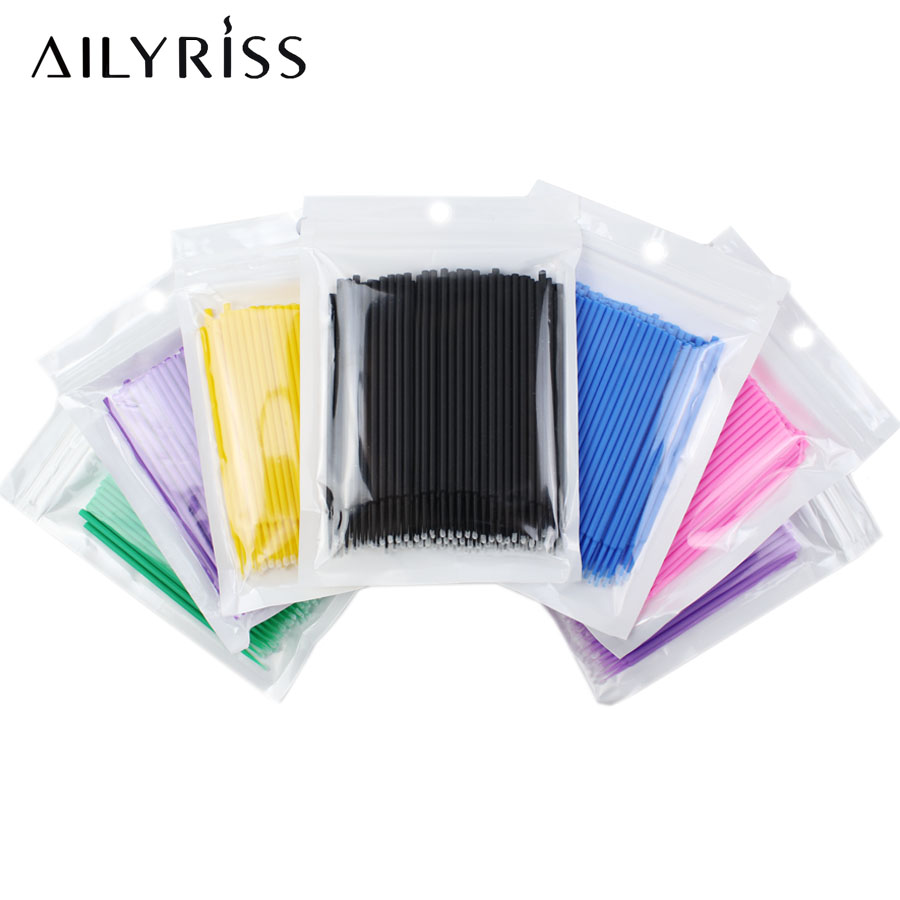 使い捨てまつげブラシ綿棒 100 個マイクロブラシまつげエク - Eyelash Extension Removal のレビューと価格
