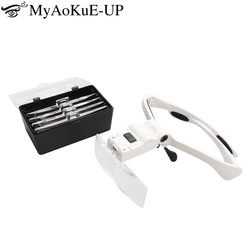 5 レンズ調整可能な拡大鏡まつげエクステンション虫眼鏡 LE - Eyelash Extension With Glasses のレビューと価格