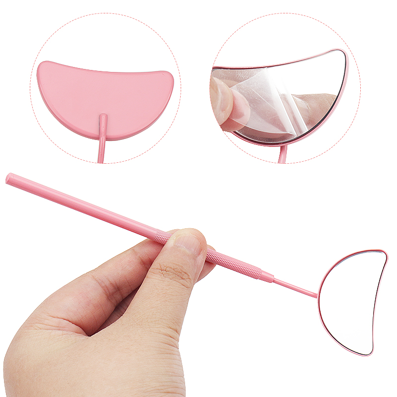 1 個まつげエクステンションミラー月型取り外し可能なステンレ - Eyelash Extension London のレビューと価格