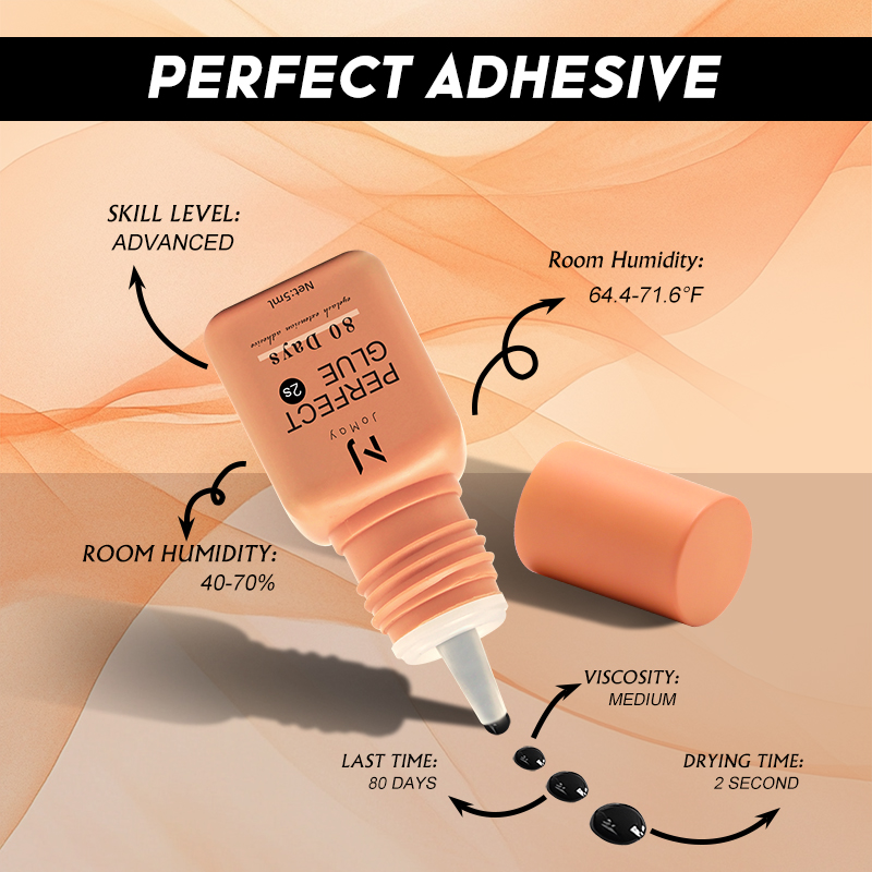 JOMAY まつげエクステンション接着剤 0.3-2 秒速乾 - Eyelash Extension Glue For Sensitive Eyes のレビューと価格