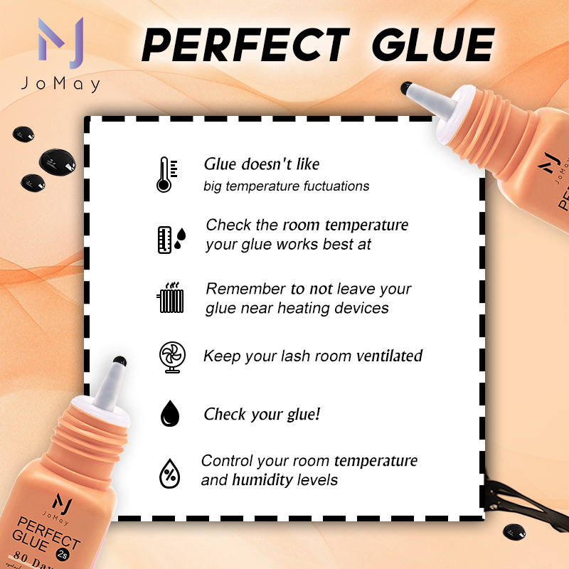 JOMAY まつげエクステンション接着剤 0.3-2 秒速乾 - Eyelash Extension Glue For Sensitive Eyes のレビューと価格