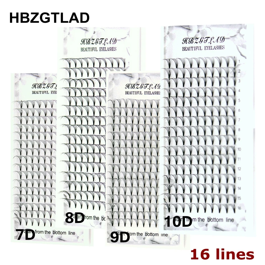 HBZGTLAD 16ライン大容量プレメイドボリュームファン - Eyelash Extension Russian のレビューと価格
