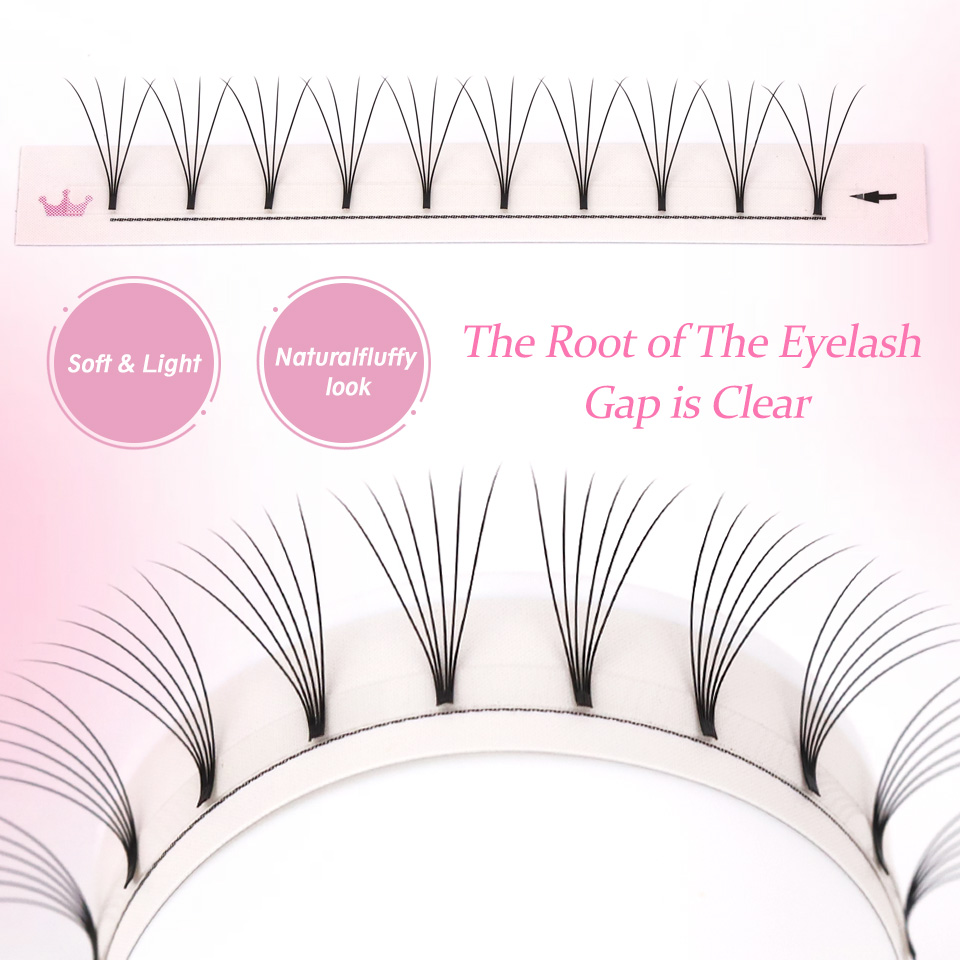 AGUUD ソフトナチュラル既成ボリュームファンショートステ - Eyelash Extension Russian のレビューと価格