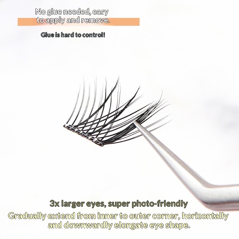 120 クラスター接着剤不要つけまつげ再利用可能な自己粘着ふ - Eyelash Extension Glue For Sensitive Eyes のレビューと価格
