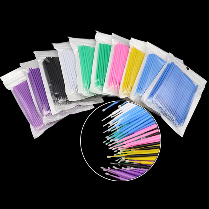 100 個まつげクリーニングブラシまつげエクステンションマイ - Eyelash Extension Removal のレビューと価格