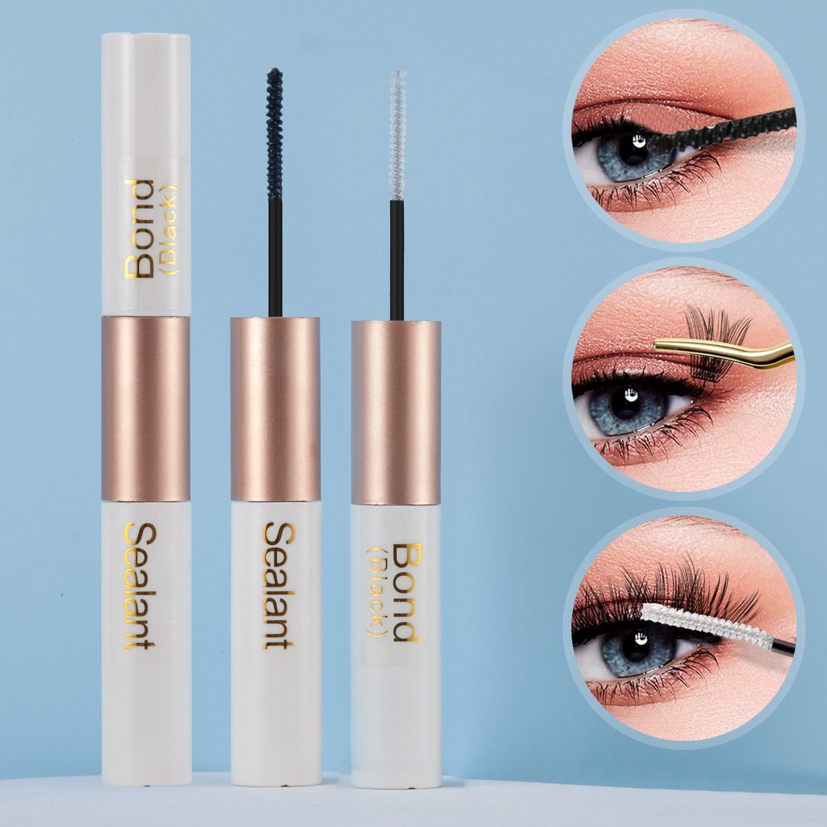 つけまつげグルー ウォータープルーフ 持続性 無美白 マイル - Eyelash Extension Glue For Sensitive Eyes のレビューと価格