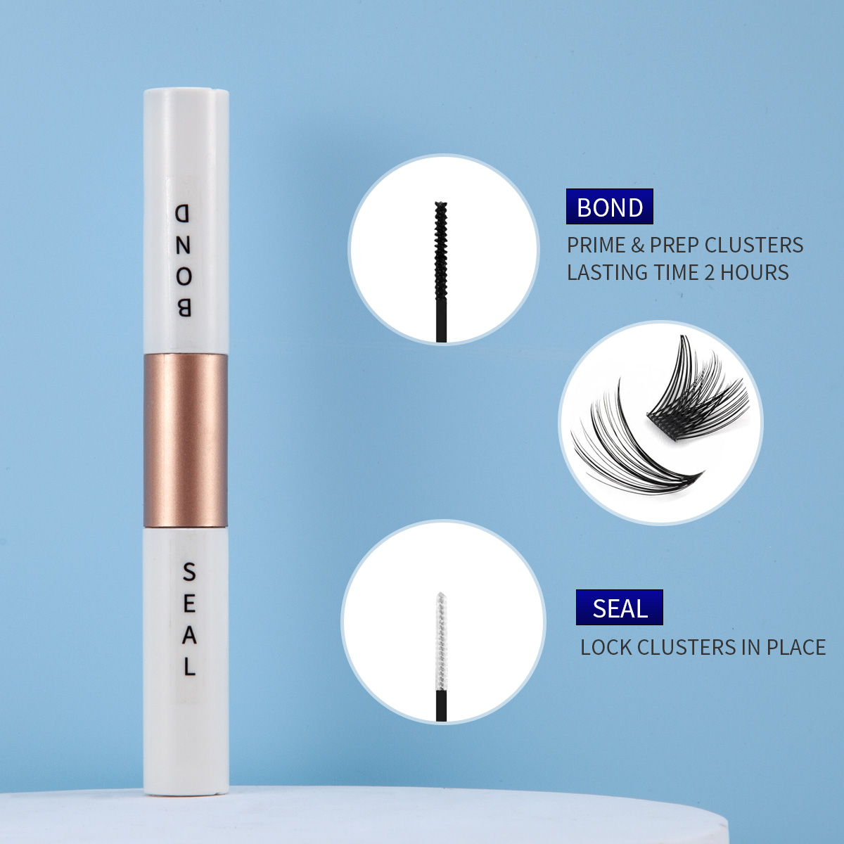 つけまつげグルー ウォータープルーフ 持続性 無美白 マイル - Eyelash Extension Glue For Sensitive Eyes のレビューと価格