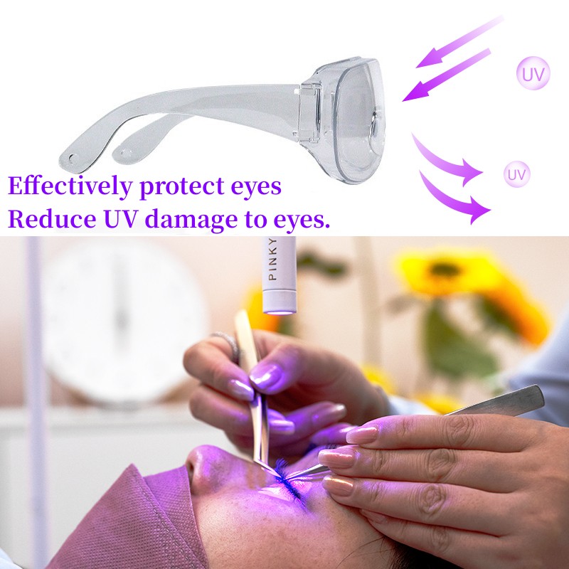 UVカットメガネ UVまつげ接着剤 1秒速乾 ブラックパッチ - Eyelash Extension With Glasses のレビューと価格