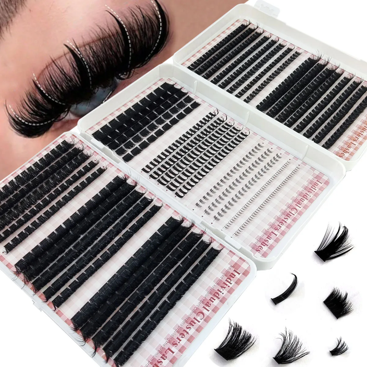 HBZGTLAD 200D-60D ボトム＆ポイントドアイラ - Eyelash Extension Single Lash のレビューと価格