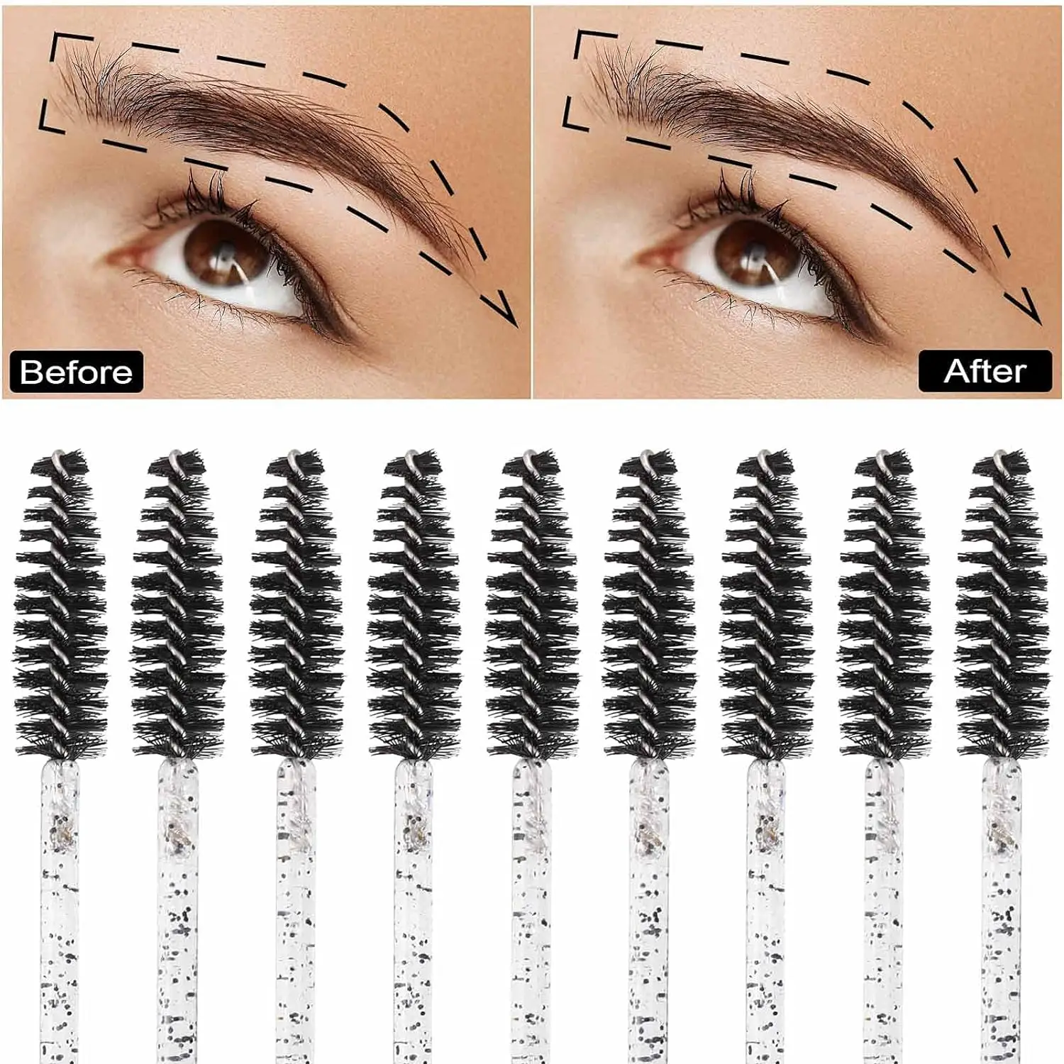 使い捨てマスカラワンド,まつげブラシ,眉エクステ,カラー美容 - Eyelash Extension Wholesale のレビューと価格