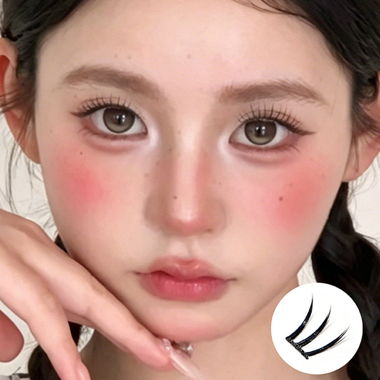 ナチュラル韓国風つけまつげクラスター接着剤不要まつげ9-11 - Eyelash Extension No 9 のレビューと価格