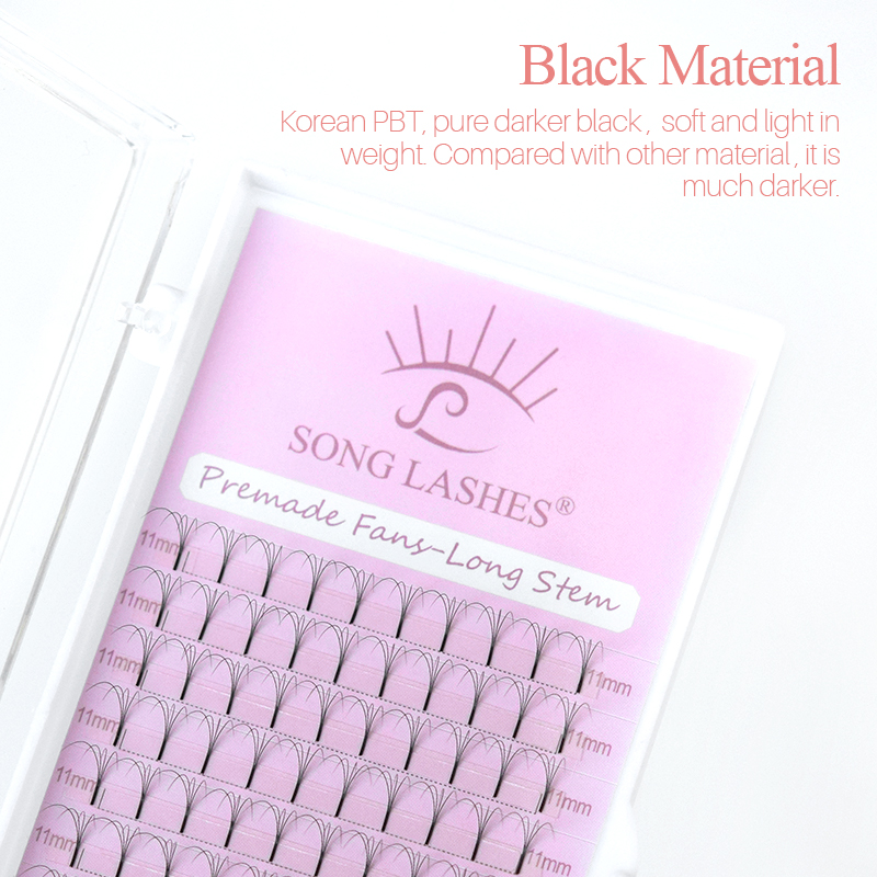 Songling-個々のまつげエクステ,長い根2dから6D, - Eyelash Extension Russian のレビューと価格
