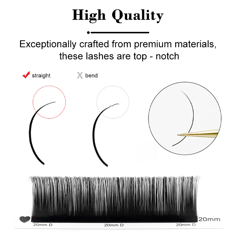 Winky-ロシアのボリューム,クラシックなシルクのまつげエ - Eyelash Extension Russian のレビューと価格