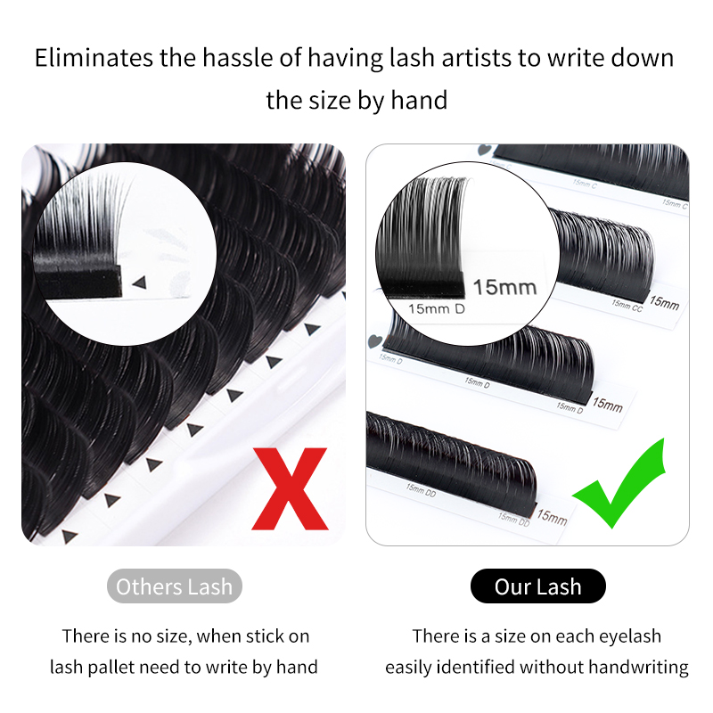 Winky-ロシアのボリューム,クラシックなシルクのまつげエ - Eyelash Extension Russian のレビューと価格