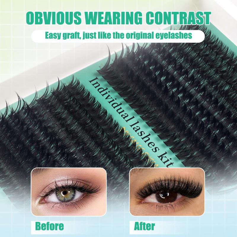 DIY 5D ふわふわまつげクラスター 320本入り 9-1 - Eyelash Extension No 9 のレビューと価格