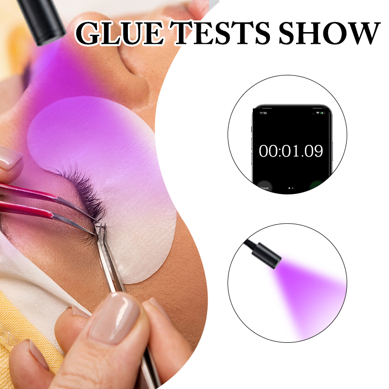 TPOフリー 5ml UVまつげエクステグルー 1秒速乾 強 - Eyelash Extension Glue For Sensitive Eyes のレビューと価格
