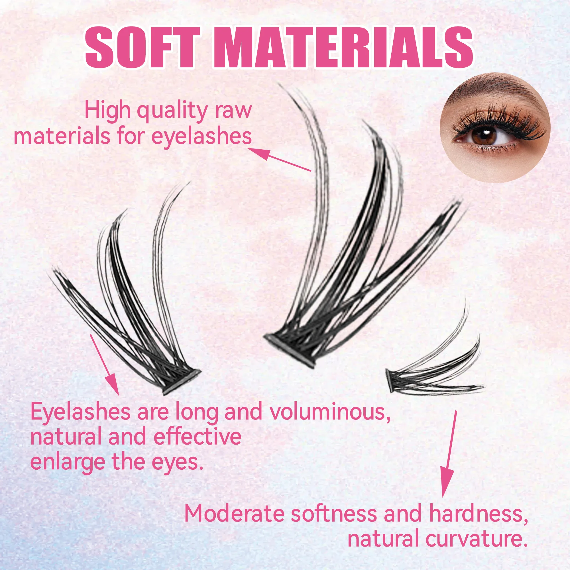 まつげ200本セット、クラスターラッシュボンド＆シール、メイ - Eyelash Extension London のレビューと価格