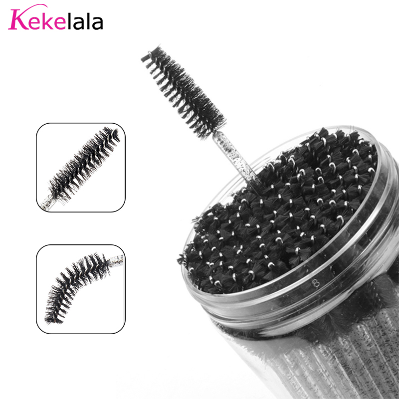 50 ピース/ボトルまつげエクステンションブラシコンテナ眉毛 - Eyelash Extension Wholesale のレビューと価格