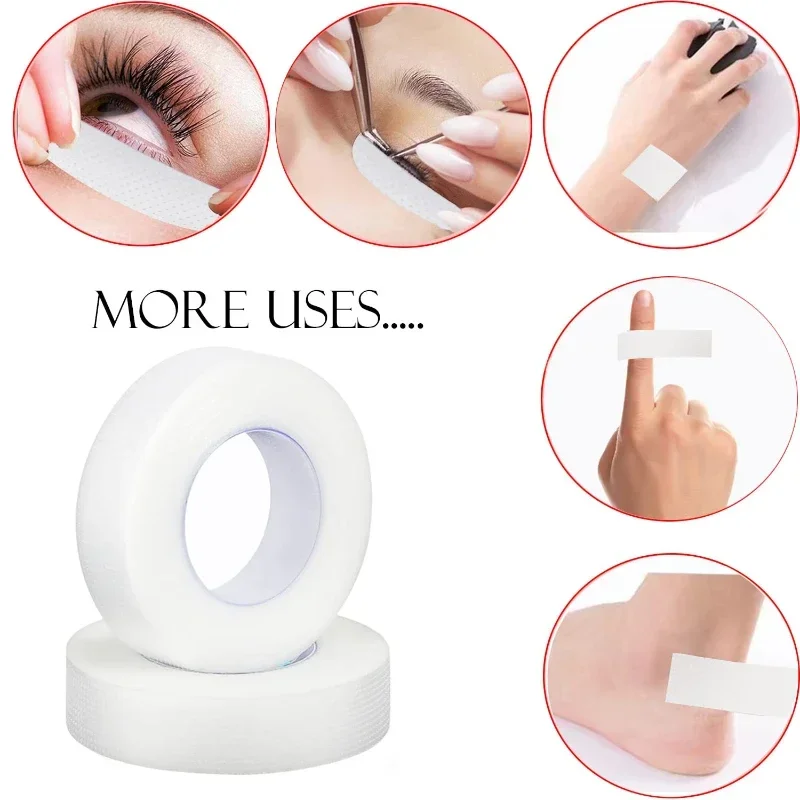 透明マイクロポア通気性生地まつげテープ 9 メートル 10  - Eyelash Extension London のレビューと価格