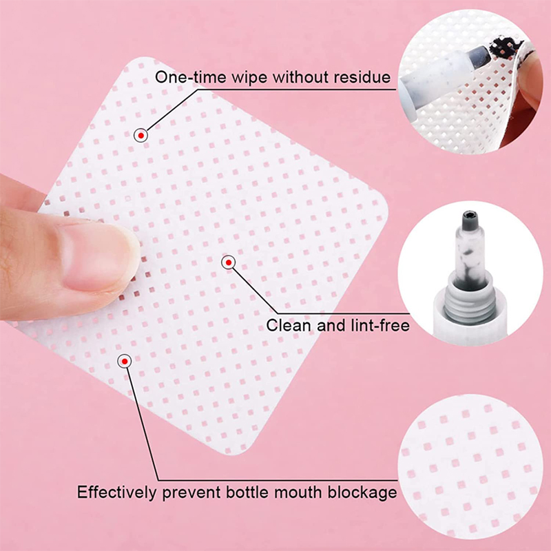 300枚入り使い捨て糸くずの出ないネイルワイプ、不織布ネイル - Eyelash Extension Removal のレビューと価格