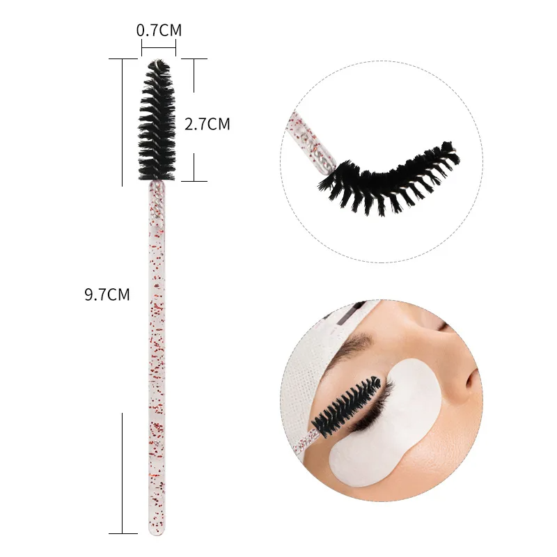 ブラシリップ 100 個使い捨てまつげマスカラワンドアプリケ - Eyelash Extension Wholesale のレビューと価格