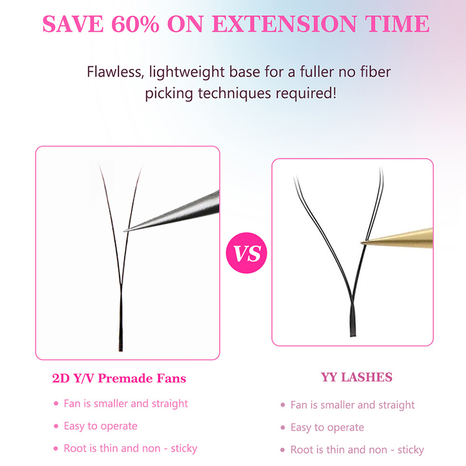 RUJADE 2D Y字型まつげ メッシュネットクロス プレ - Eyelash Extension Single Lash のレビューと価格