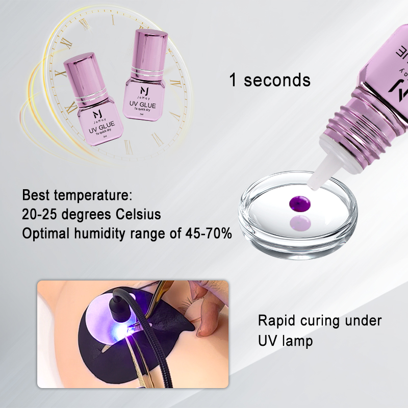 JOMAY 3 ボトル速乾性 UV まつげエクステンション接 - Eyelash Extension Glue For Sensitive Eyes のレビューと価格