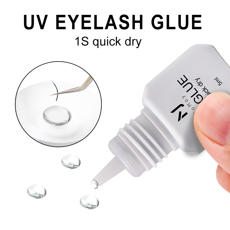 超高速スピードアップ 0.5秒 UVまつげグルー UVライト - Eyelash Extension Glue For Sensitive Eyes のレビューと価格