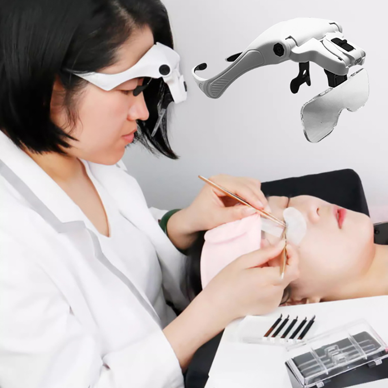5 個レンズ調整可能な拡大鏡まつげエクステンション拡大鏡 L - Eyelash Extension With Glasses のレビューと価格